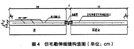 图4 仿毛勒伸缩缝构造图(单位：cm)