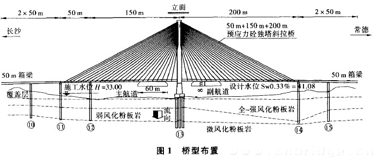 图1 桥型布置